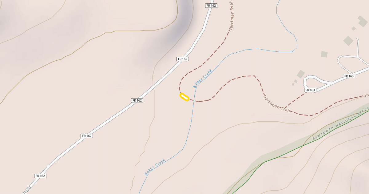 Map preview of Harriman Trail