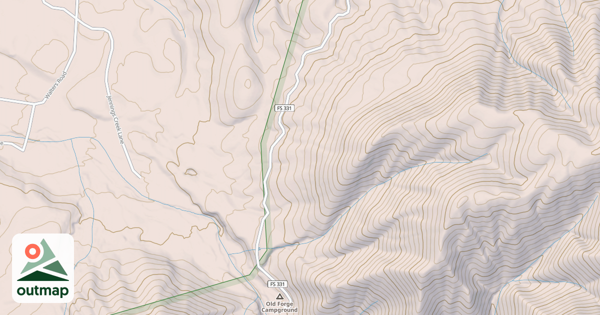 Map of JENNINGS CREEK