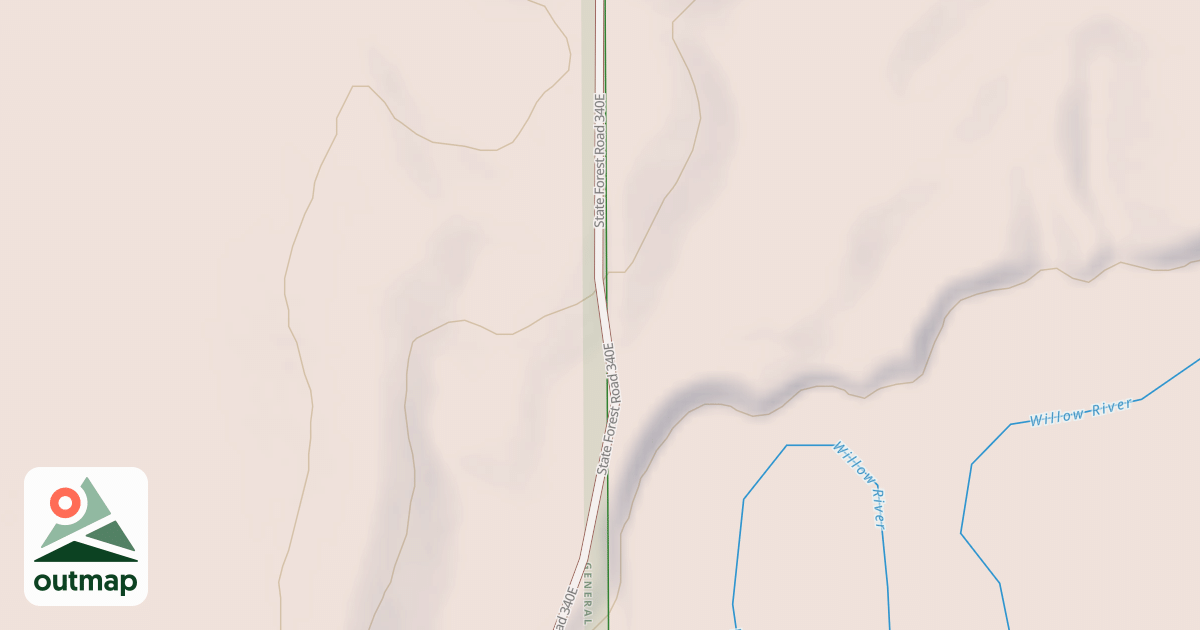 Map of General C.C. Andrews State Forest Trails