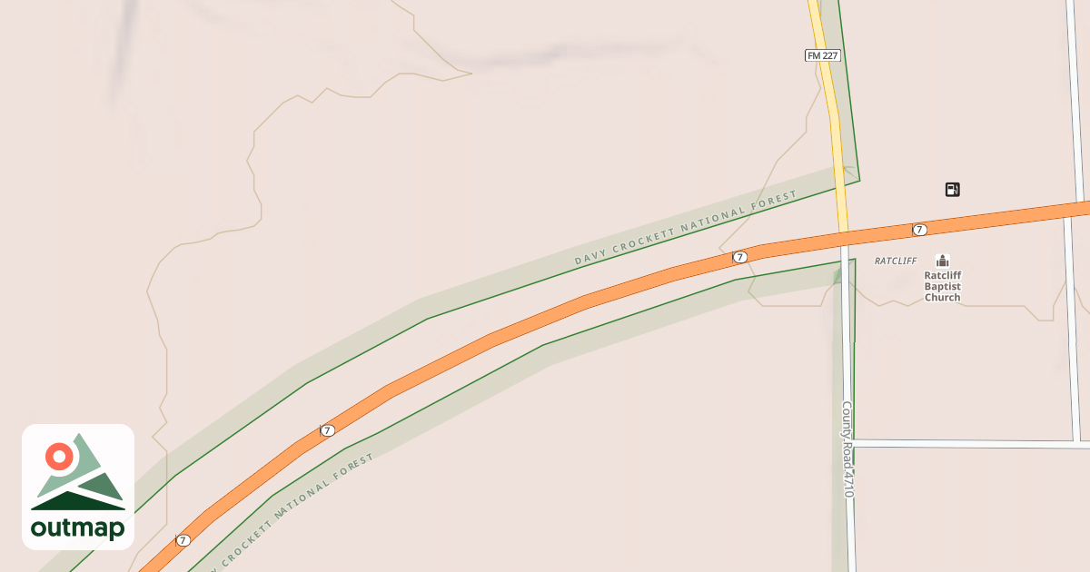 Map of RATCLIFF R. S.