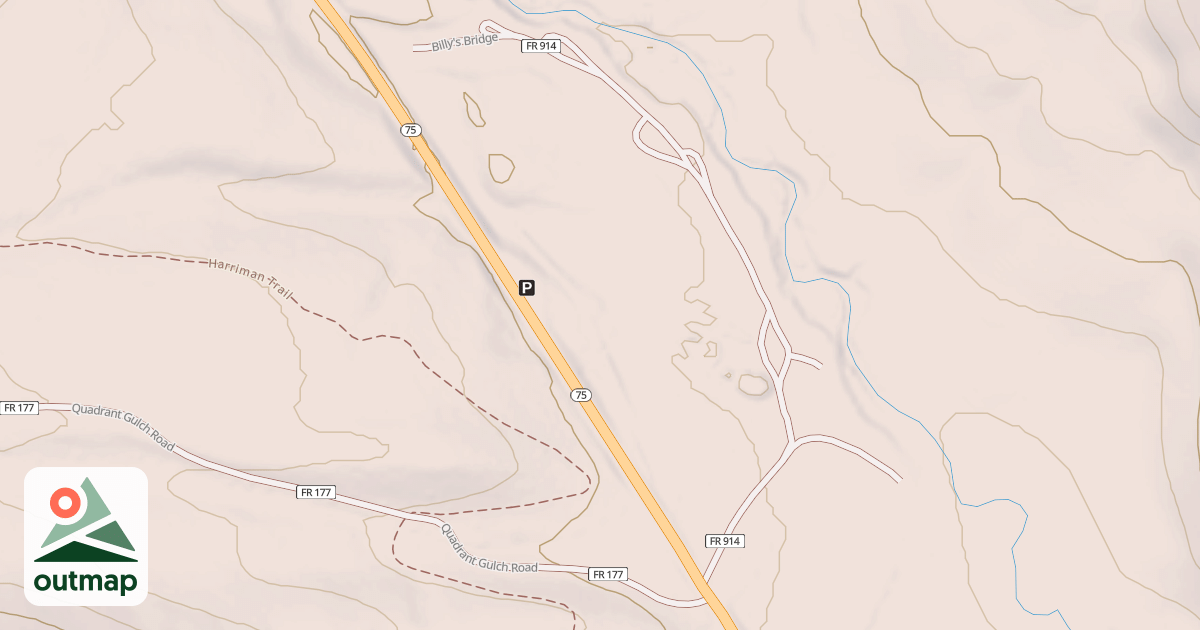 Map of BILLY'S BRIDGE CAMPING AREA