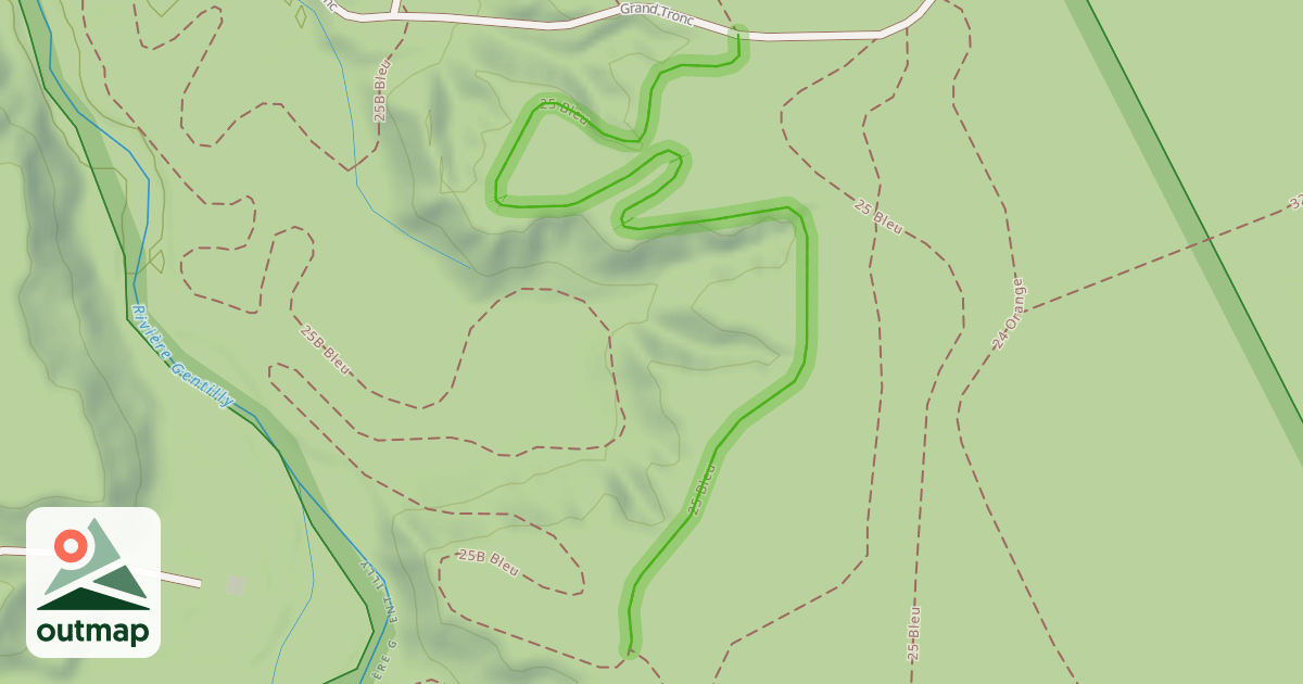 Map of 25 Bleu