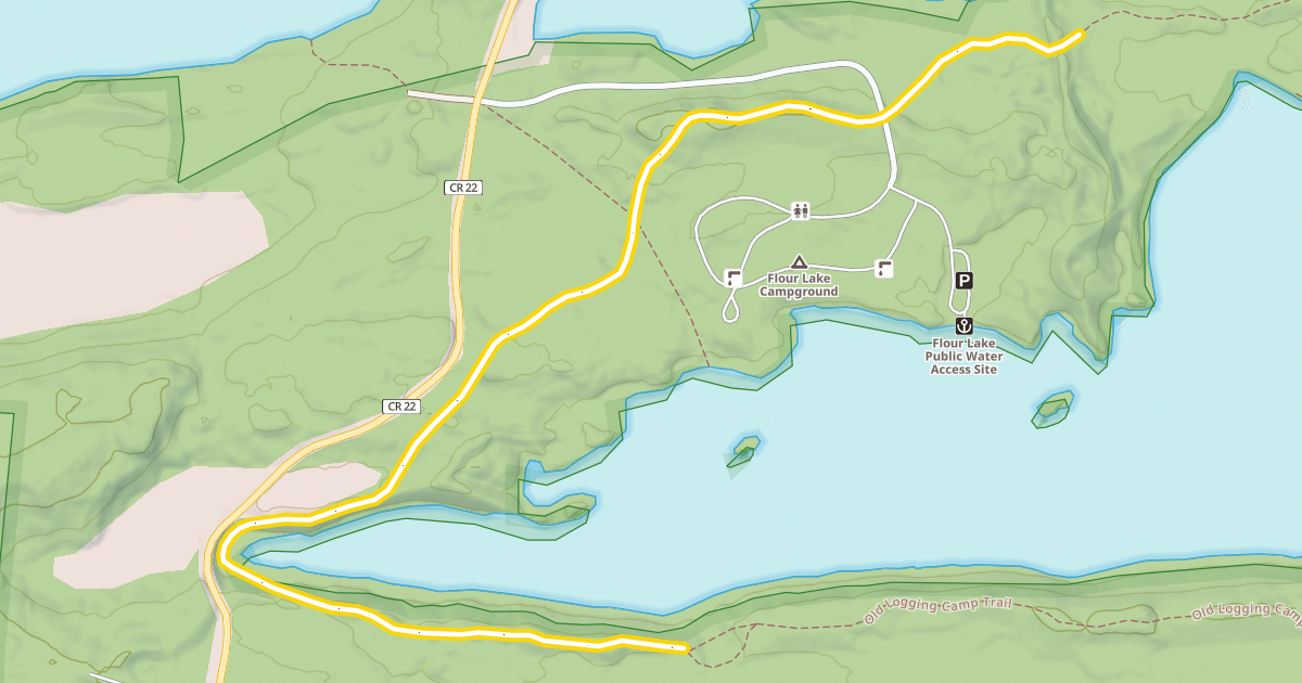 Map preview of Old Logging Camp Trail