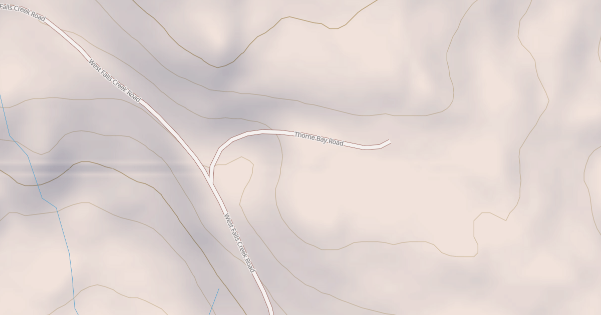 Map preview of THORNE BAY