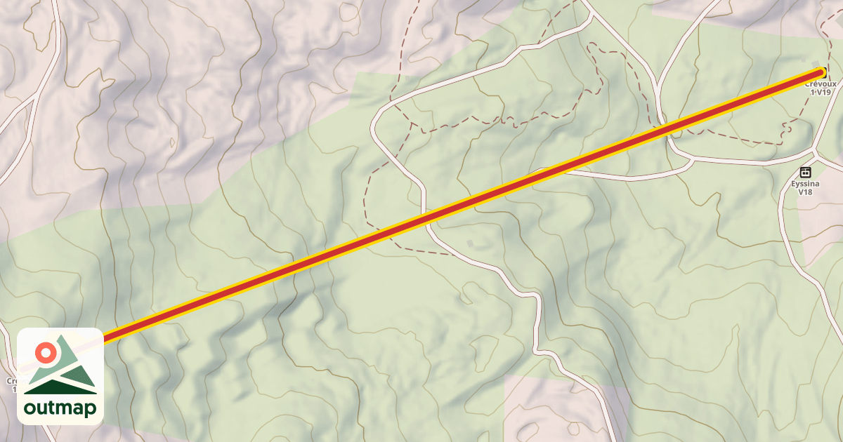 Map of Crévoux 1 V19