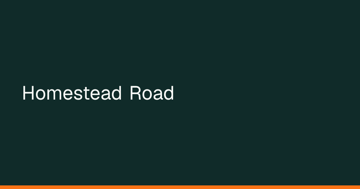 Map preview of Homestead Road