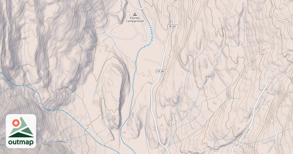Map of FLORIDA (CR 243)