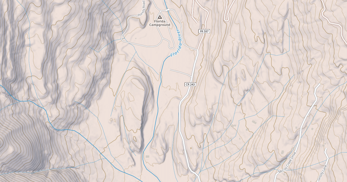 Map preview of FLORIDA (CR 243)