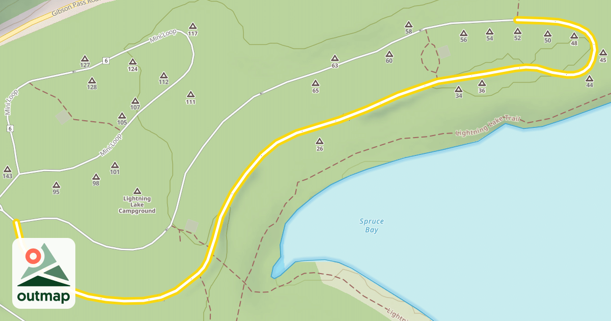 Map of Campground Loop