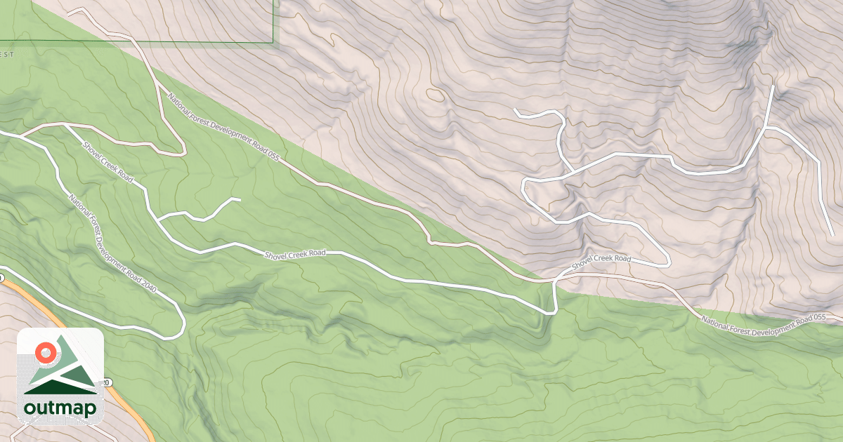 Map of SHOVEL CREEK