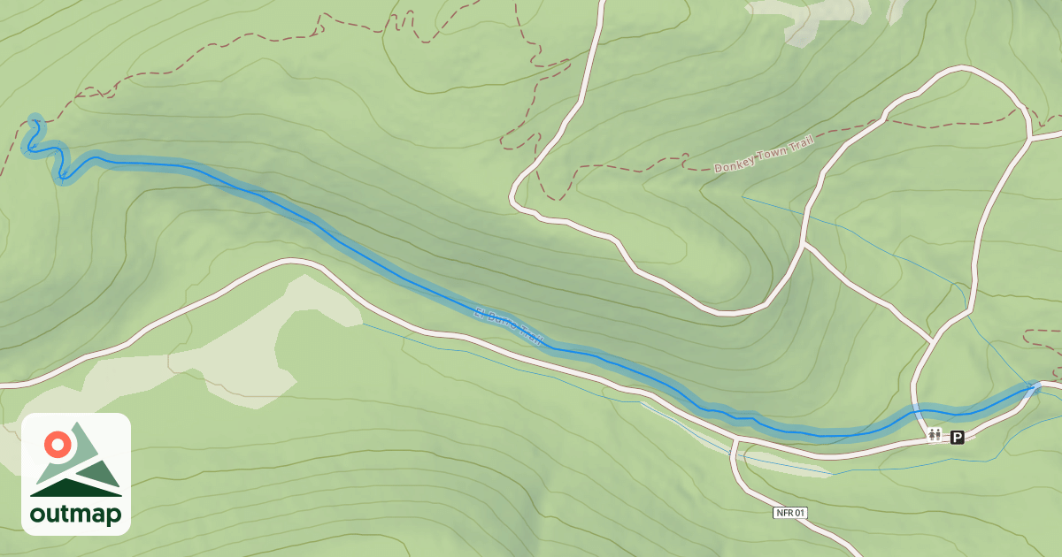 Map of El Burro Trail