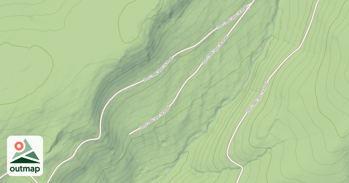Map of IRON CREEK SPUR 3A