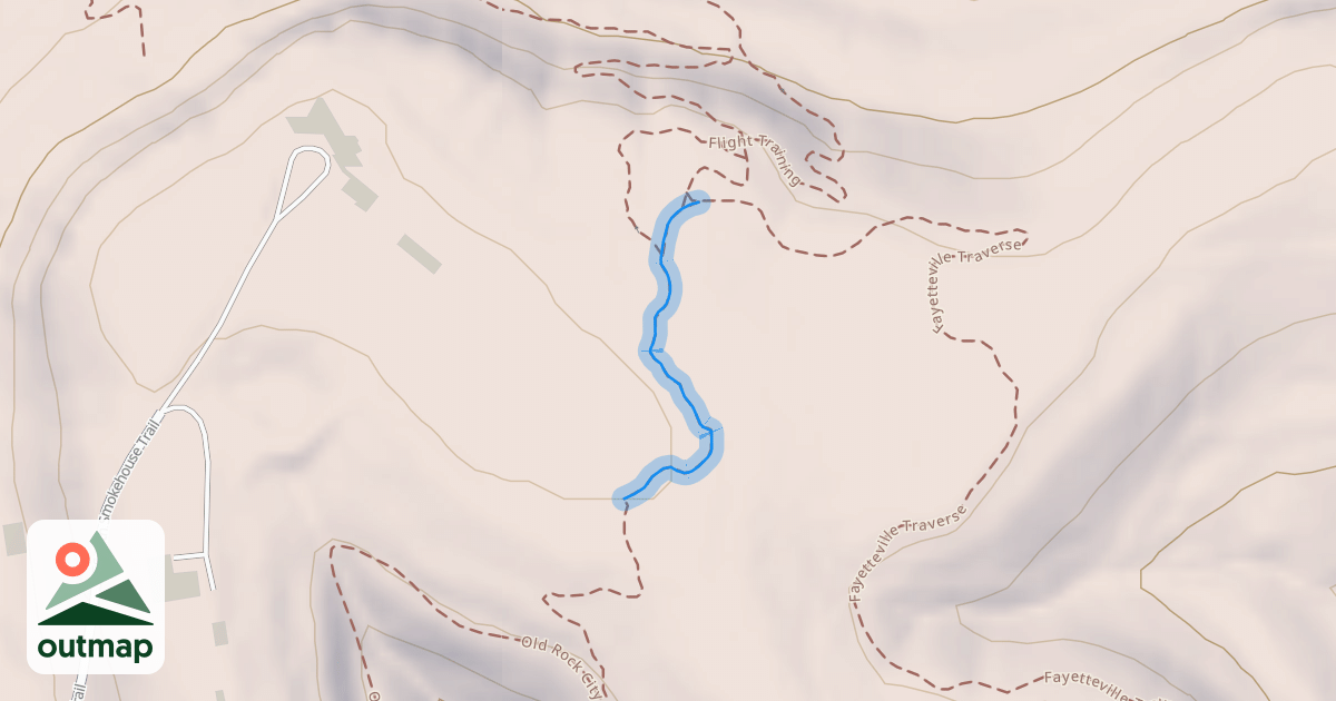 Map of Fayetteville Traverse Connector