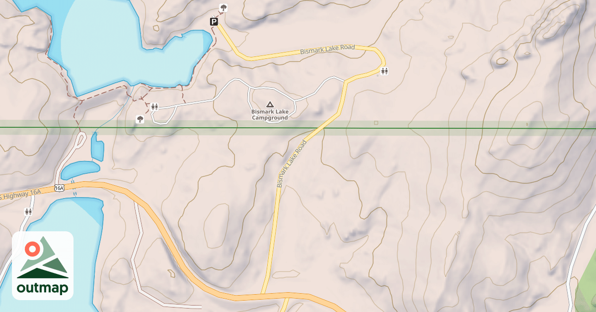 Map of BISMARCK LAKE PG
