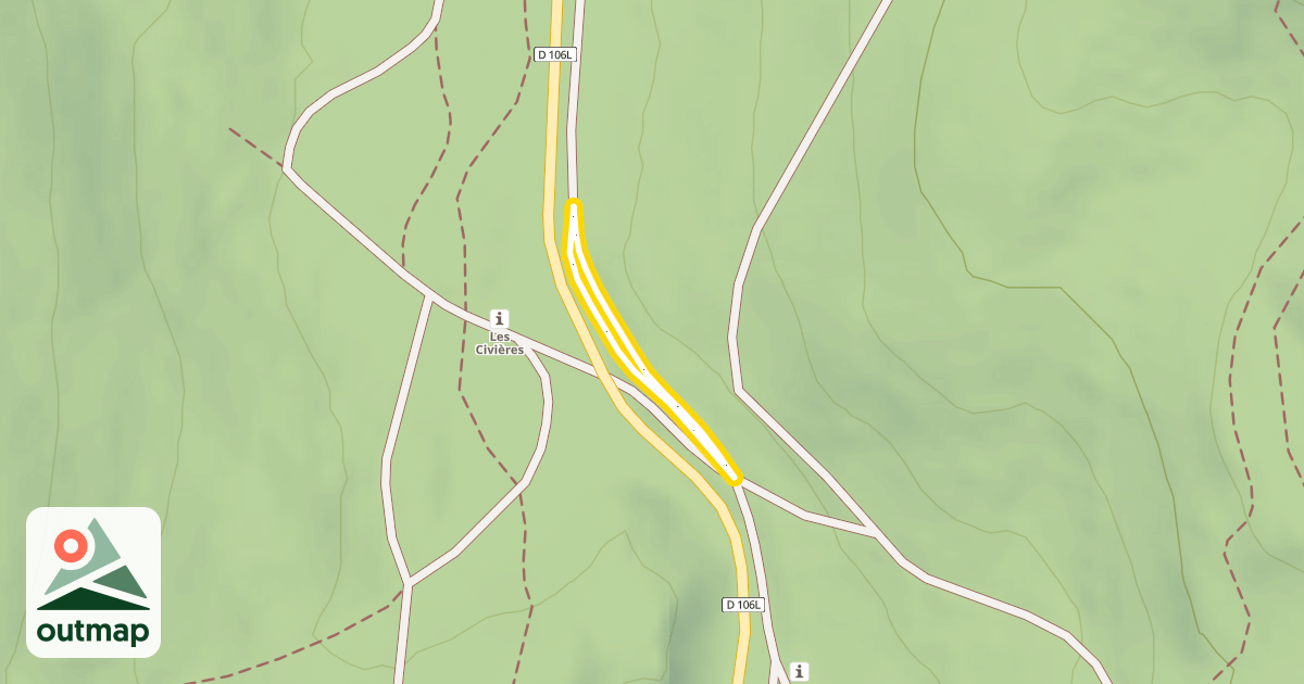 Map of Gève / Les Civières