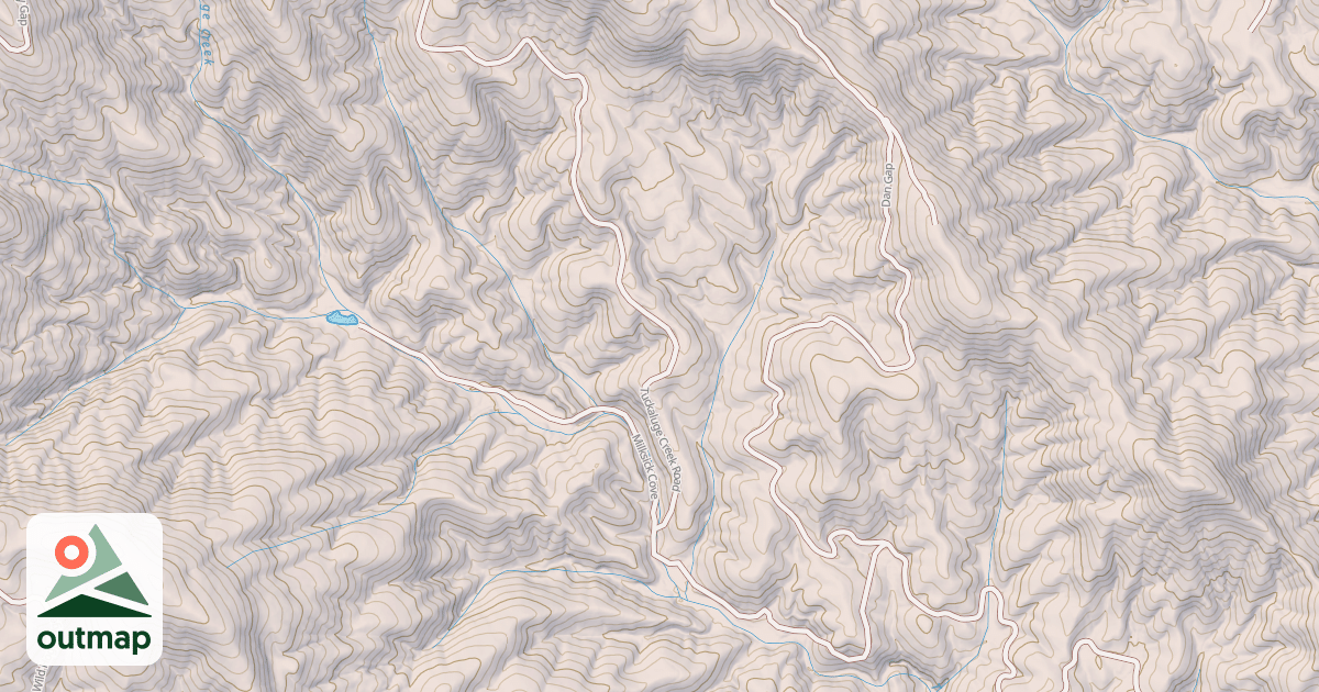 Map of TUCKALUGE CREEK