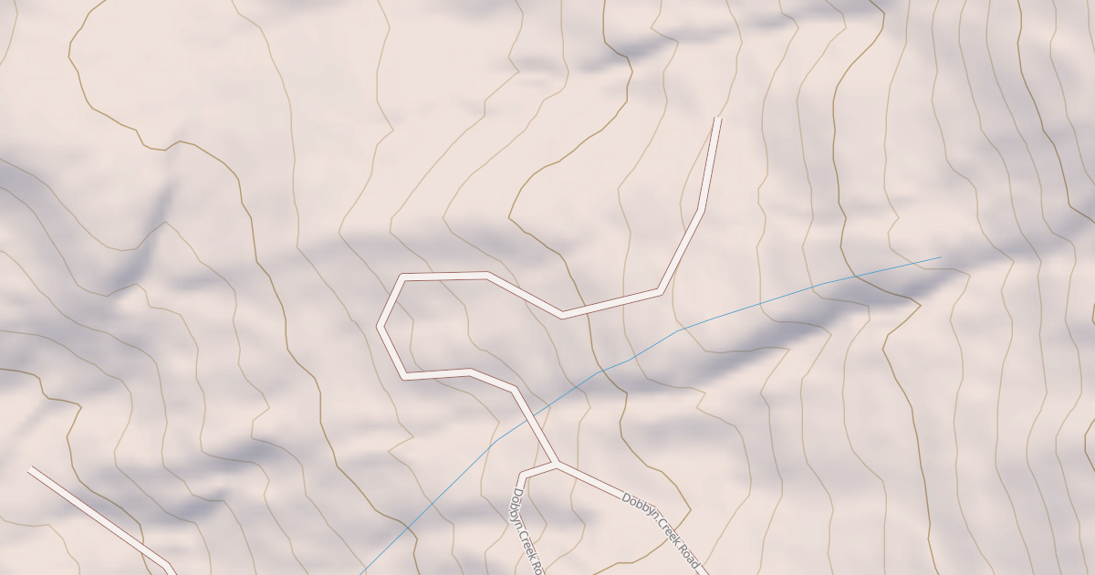 Map preview of DOBBYN CREEK