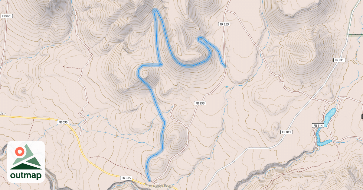 Map of Brawler Trail