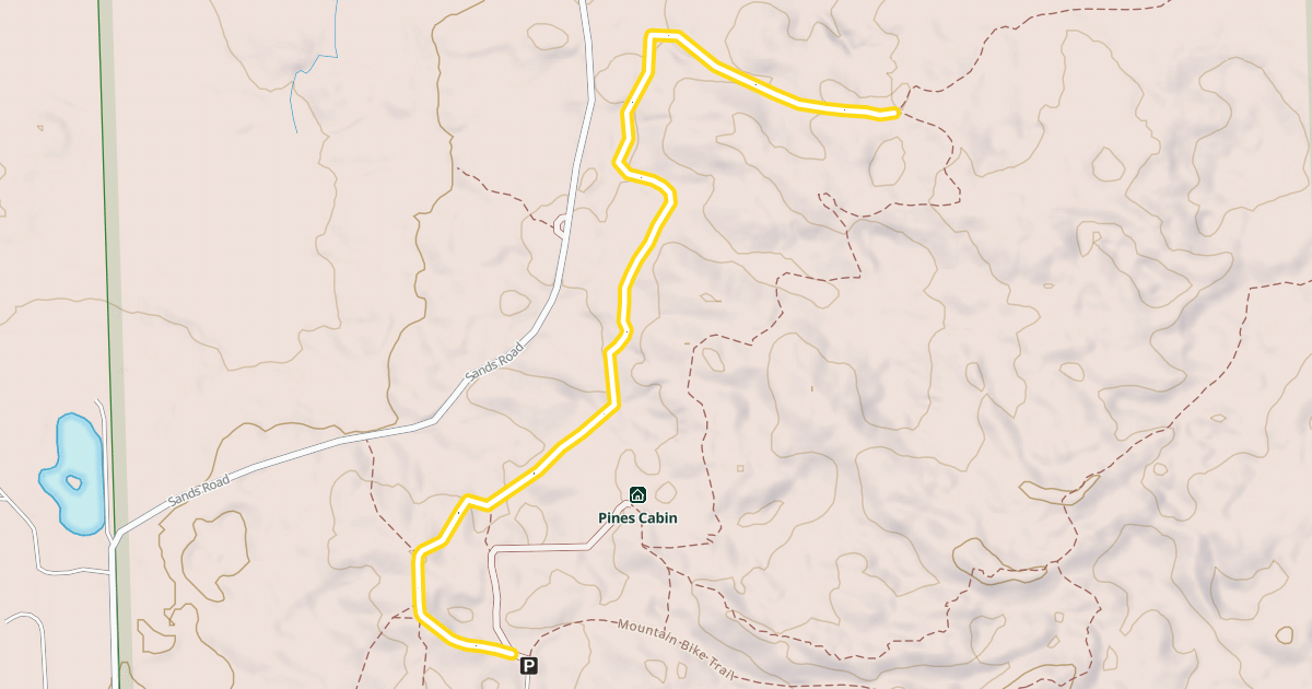 Map preview of Mountain Bike Trail