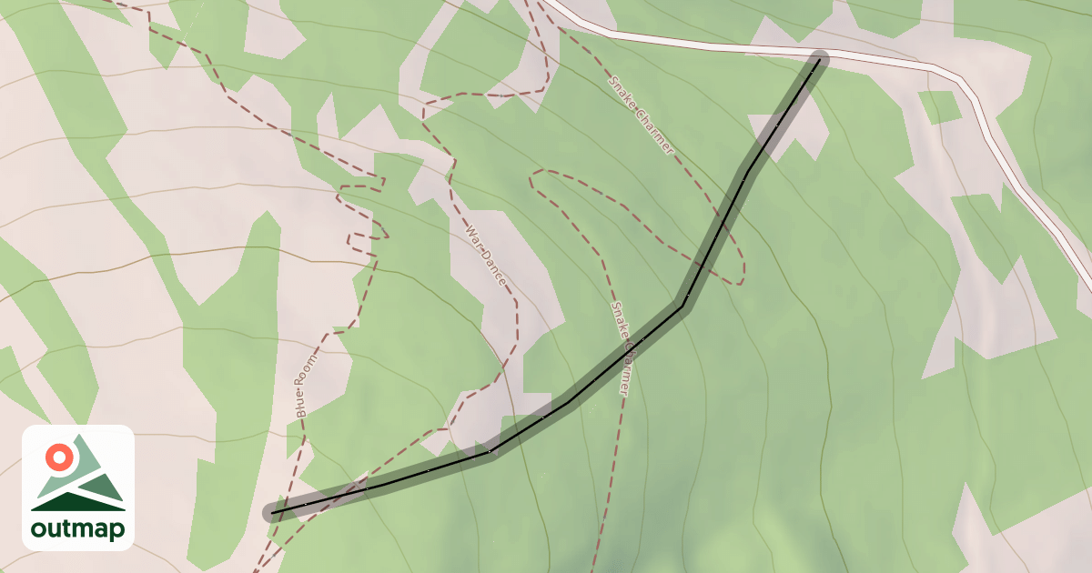 Map of Shady Chute