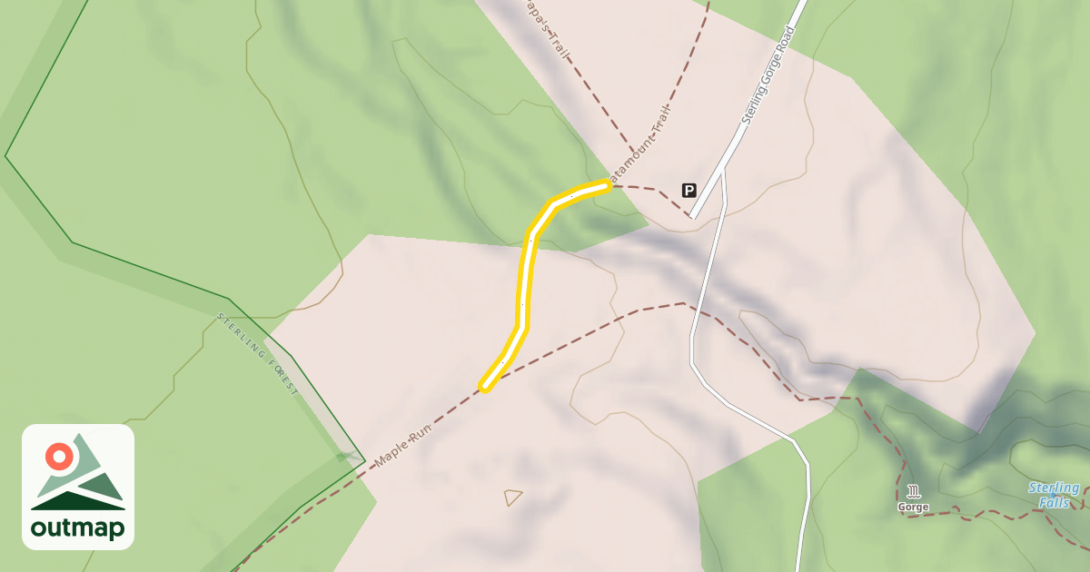 Map of Catamount Trail