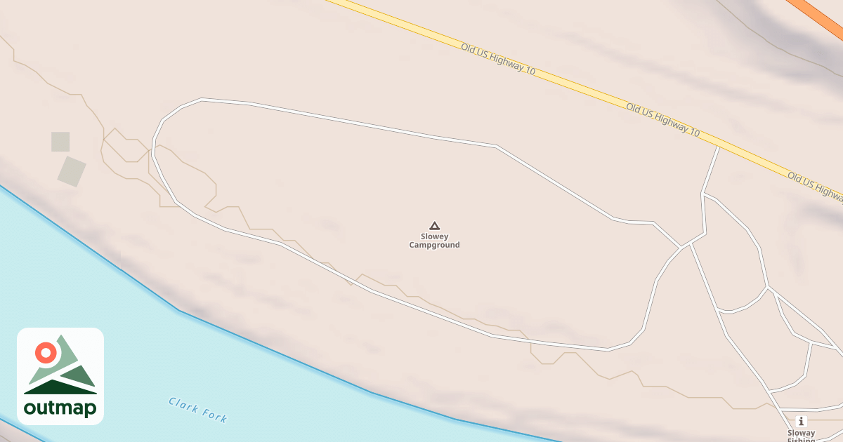 Map of SLOWEY CAMP LOOP A