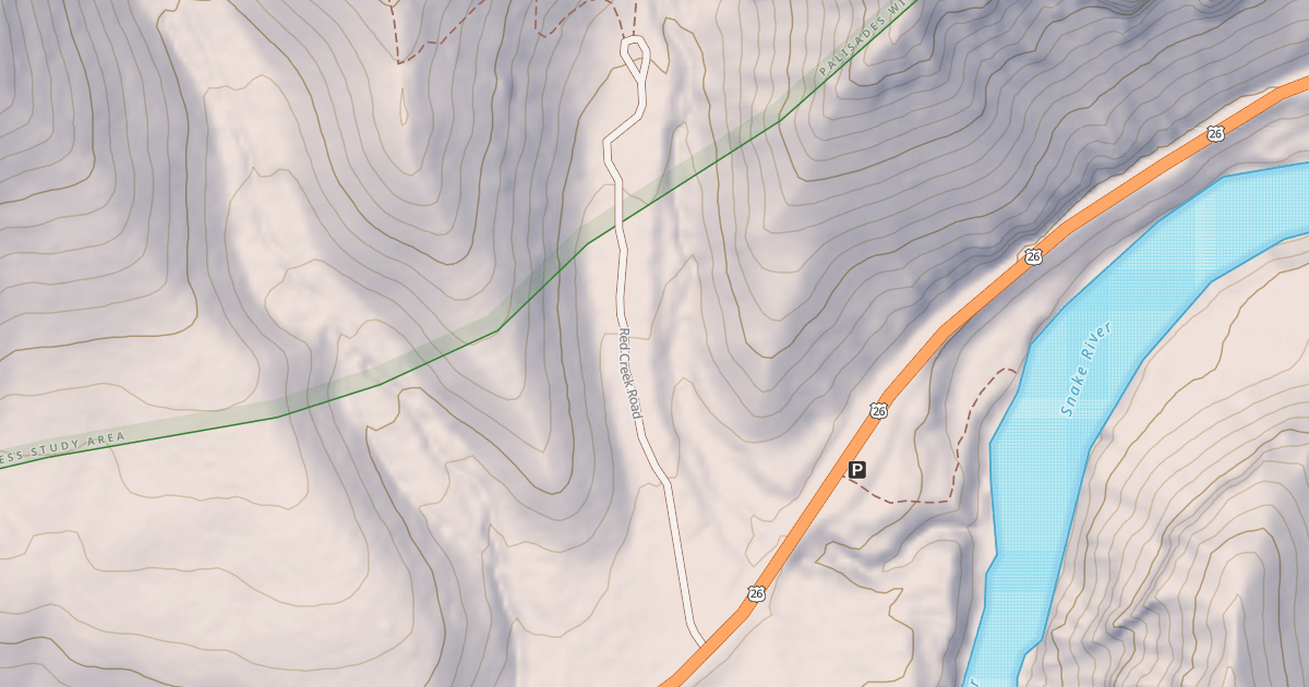 Map preview of RED CREEK