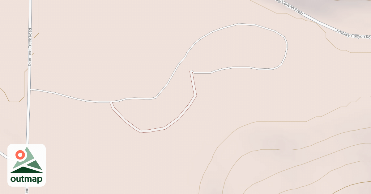 Map of DIAMOND CRK. CG SPUR B