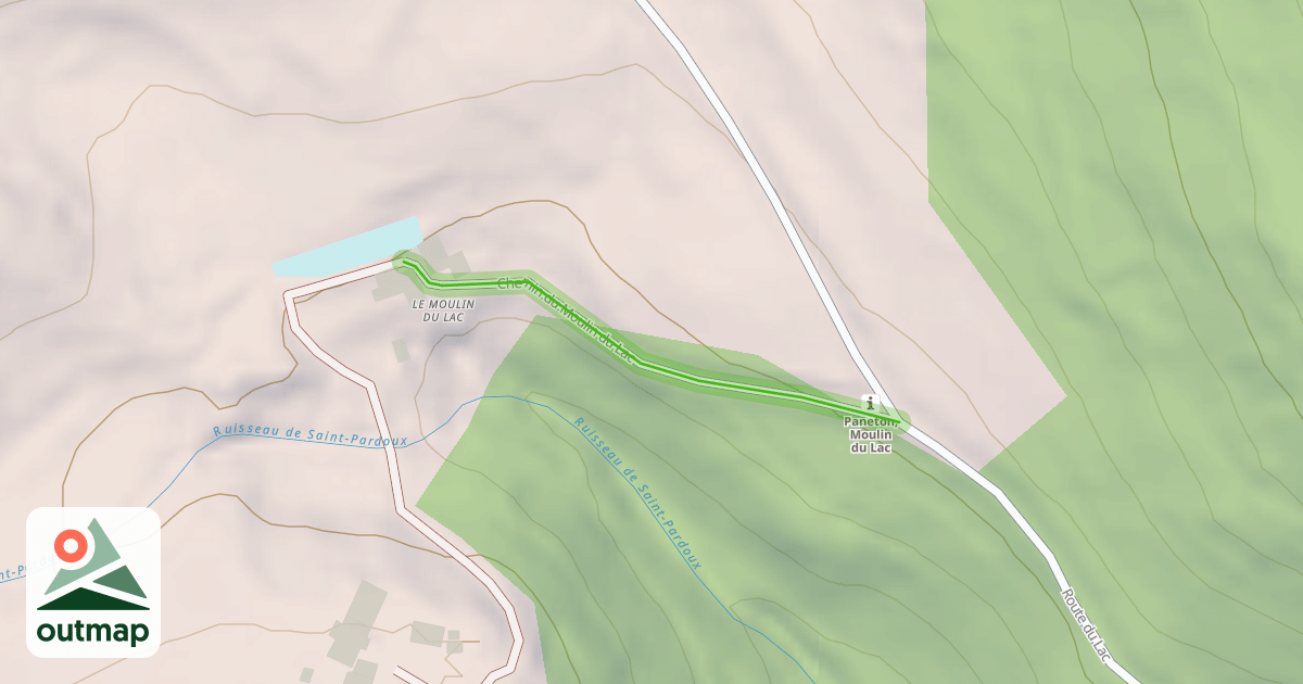 Map of Chemin du Moulin du Lac