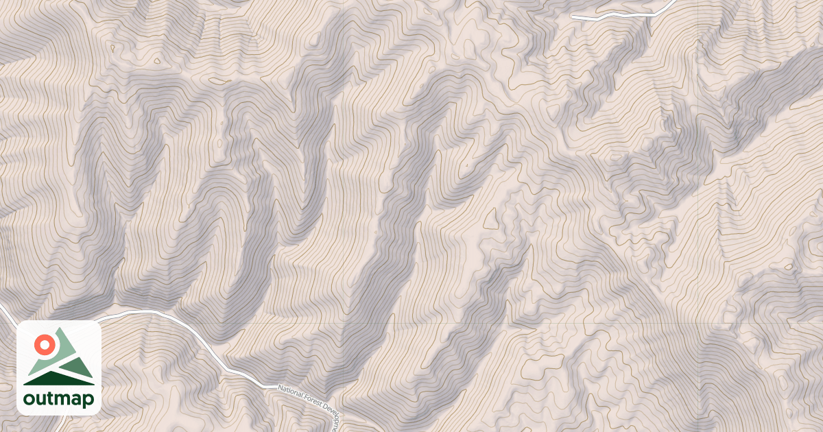 Map of LINE CANYON