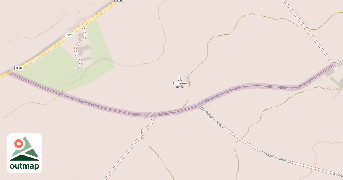 Map of Vieux Chemin de Menevret