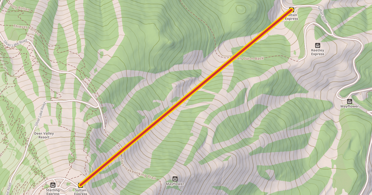 Map preview of Sultan Express