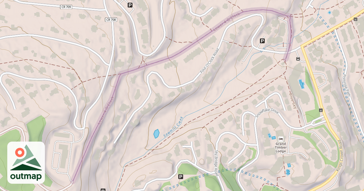 Map of Lower 4 O'Clock