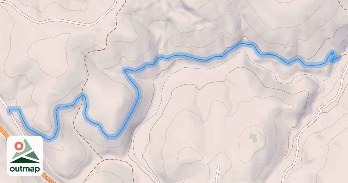 Map of Lower Salt Creek Trail