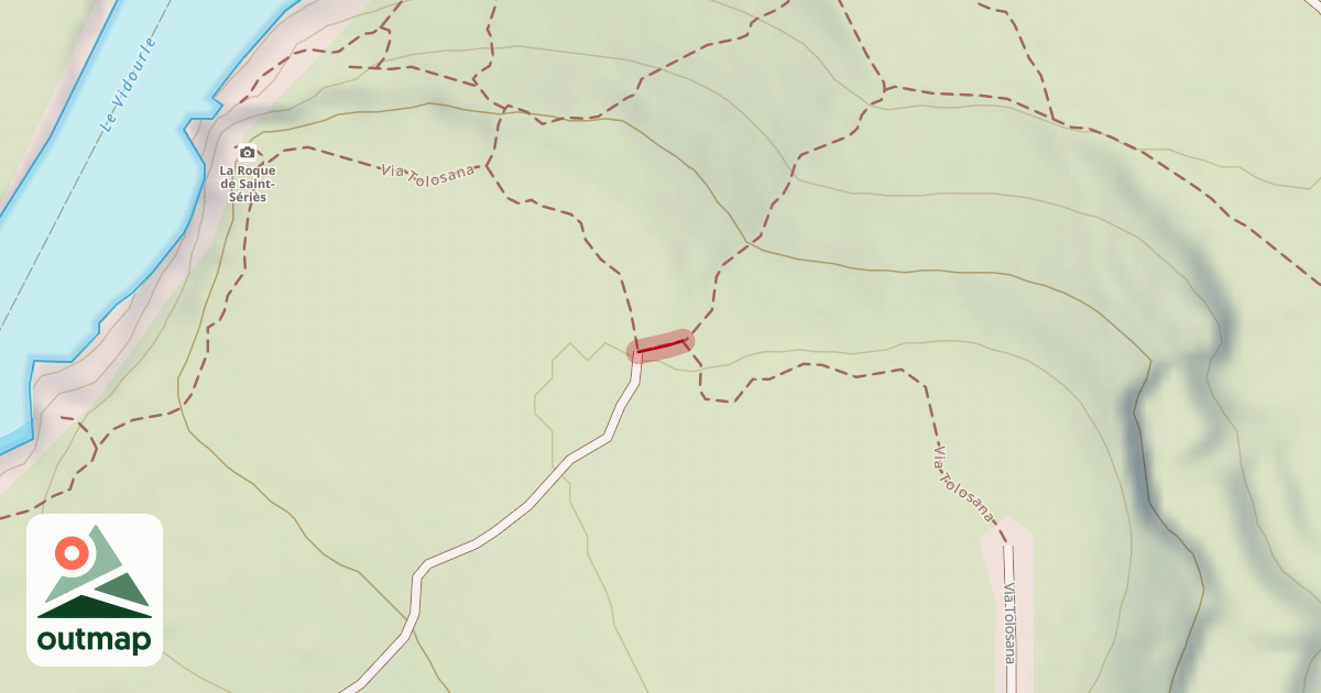 Map of Via Tolosana