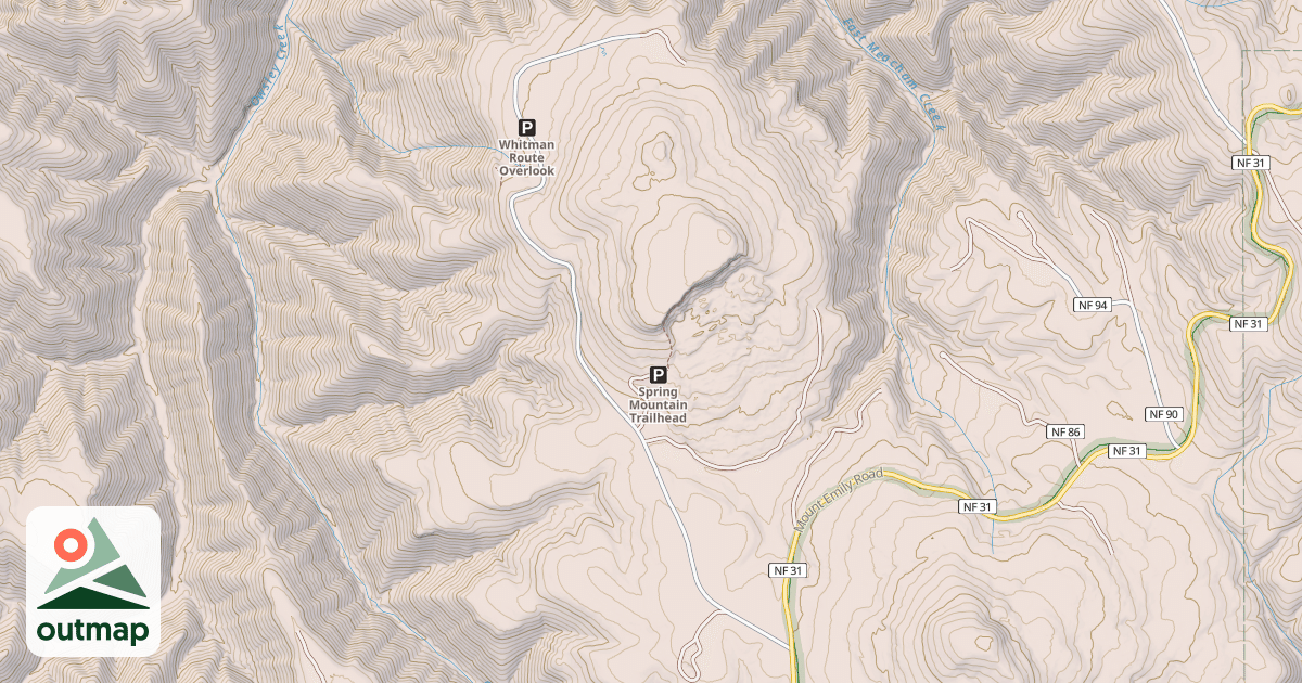 Map of SPRING MTN