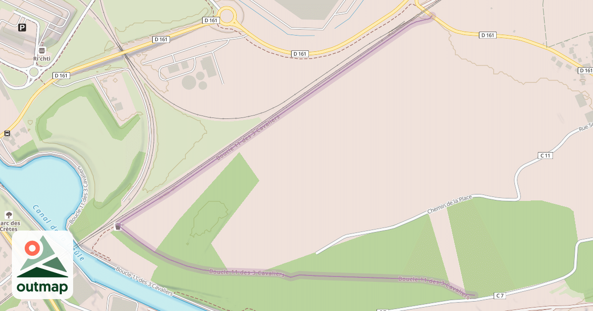 Map of Boucle 11 des 3 Cavaliers