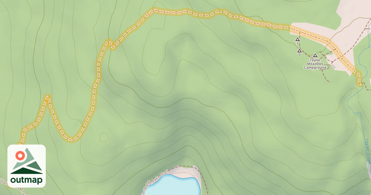 Map of Taylor Meadows Trail