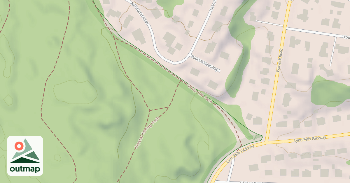 Map of Crystal Spring Path