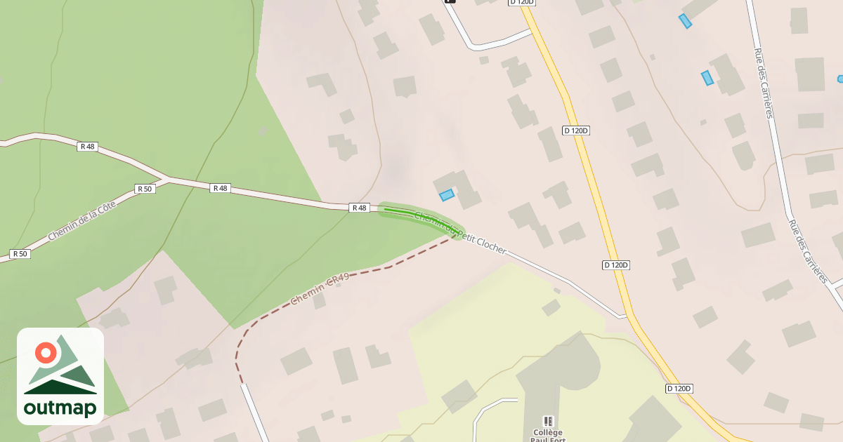 Map of Chemin du Petit Clocher
