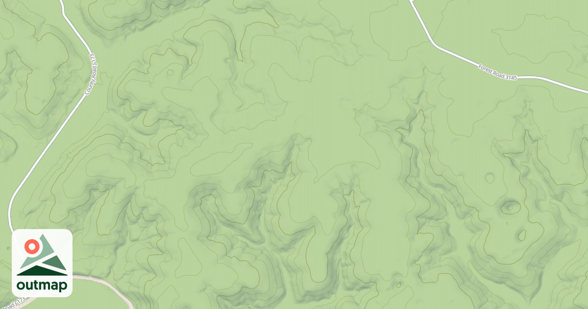 Map of TURKEY POND