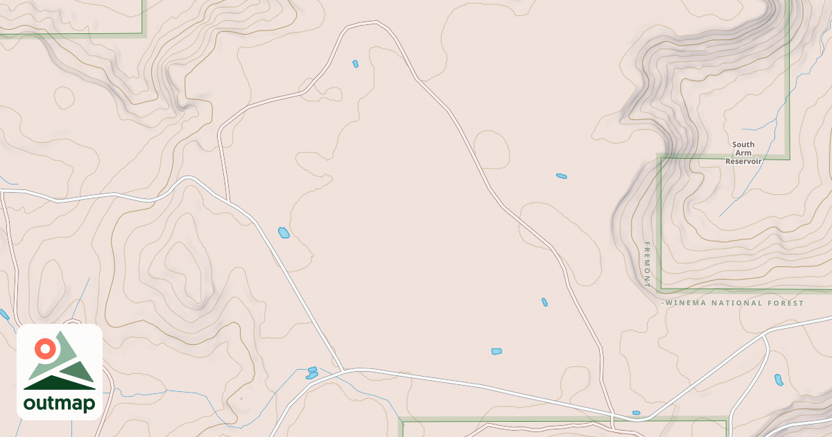 Map of BRUSHY MOUNTAIN