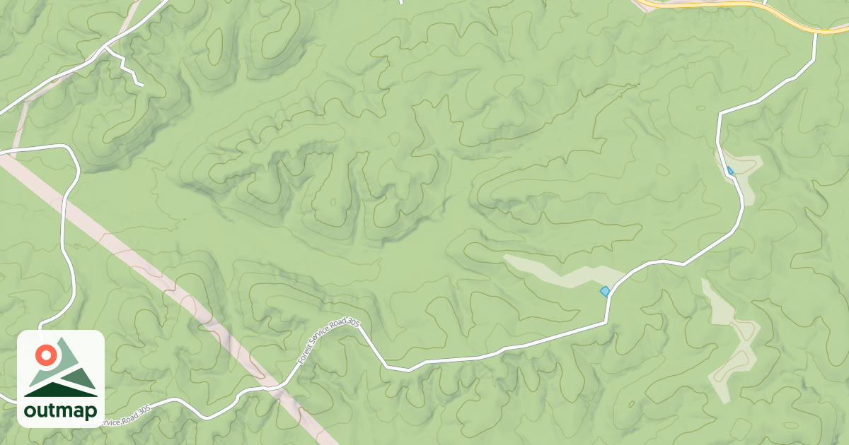 Map of DODD'S RIDGE ROAD