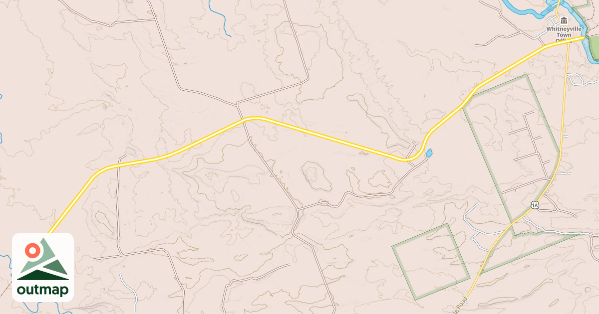 Map of Down East Sunrise Trail