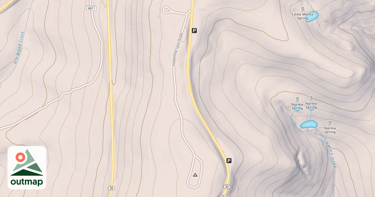 Map of POWER LINE SPUR