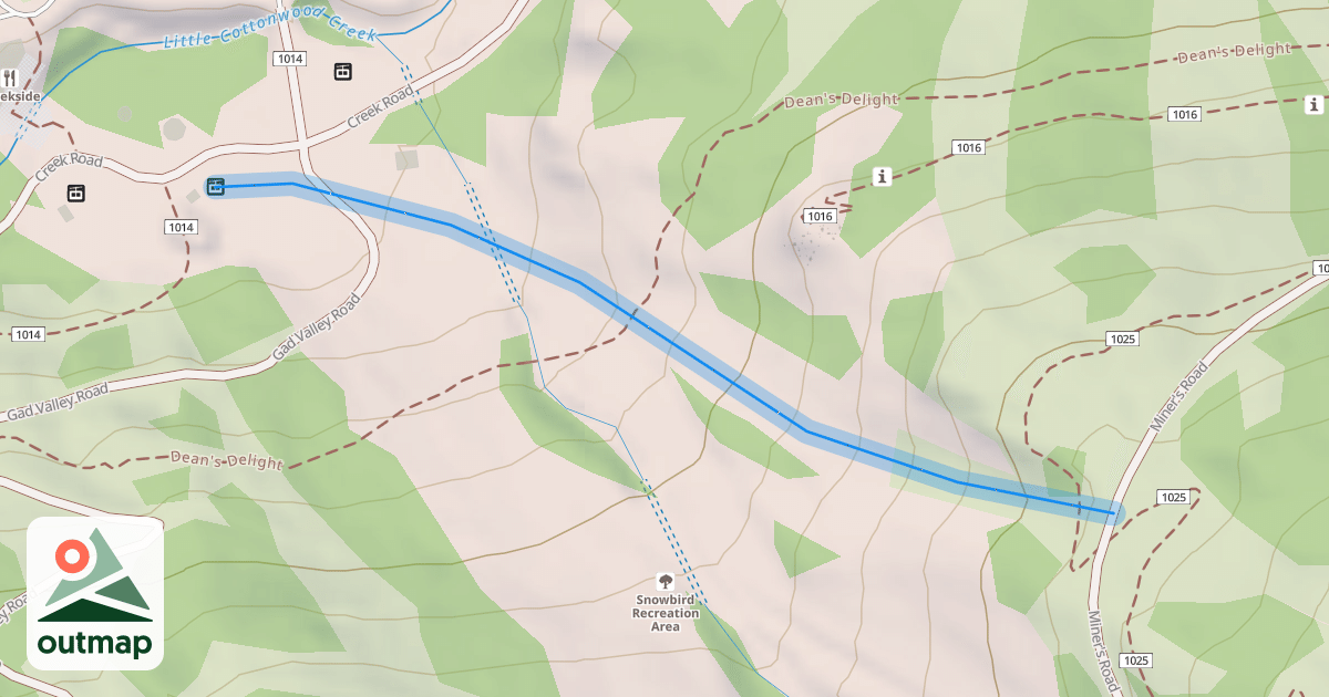Map of Bryce's Run