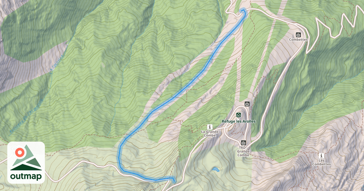 Map of Pas des vaches