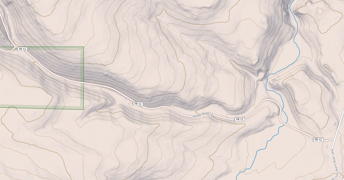 Map preview of USFS National Forest System Roads {41035F22-E973-4BF6-A046-0F8C5B63DDA3}