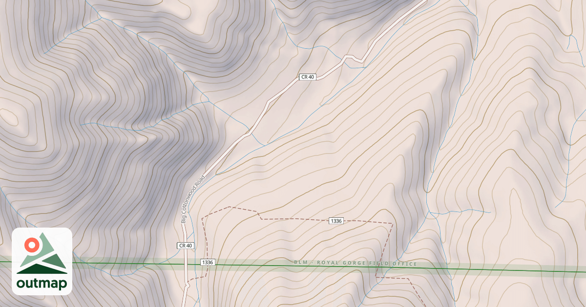 Map of BIG COTTONWOOD