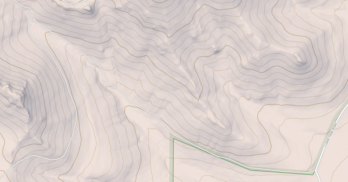 Map preview of CUSTER PEAK LOOKOUT